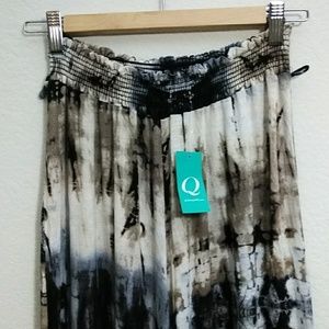 Printed pants with elastic waist band